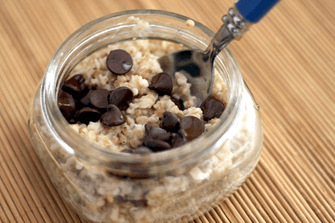 Overnight Oats-Cookie Dough Flavored