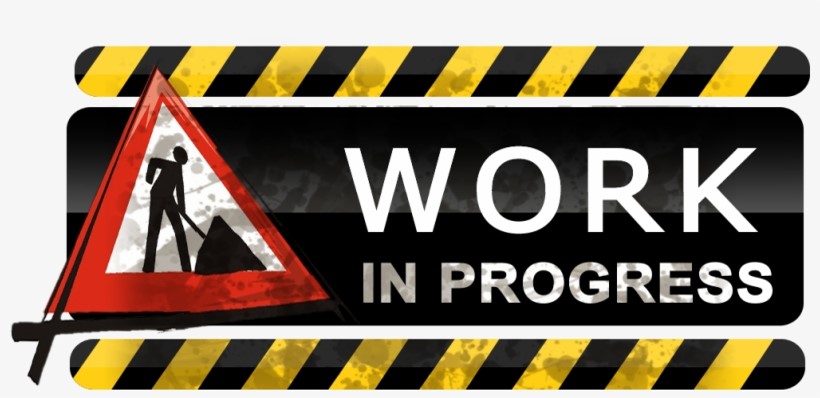A decorative image that says "Work in Progress"