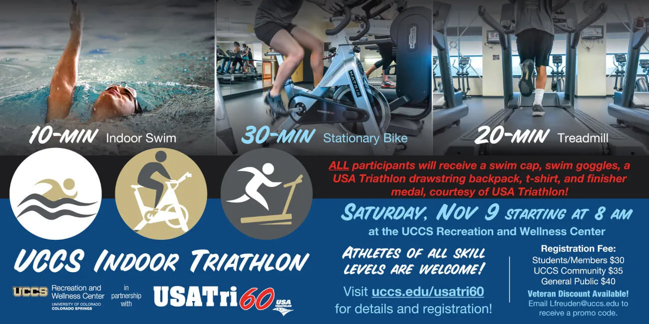 information banner for the USA Tri 60 event