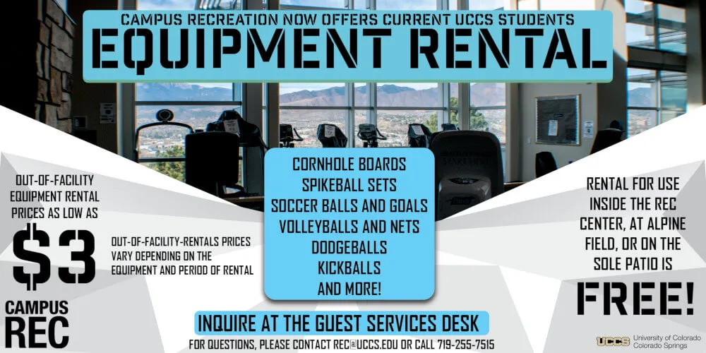 Equipment rental flyer