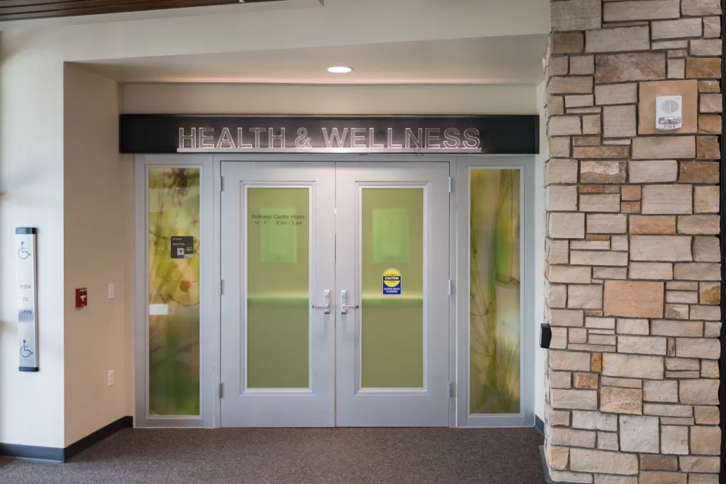 Entrance to the Health & Wellness Center