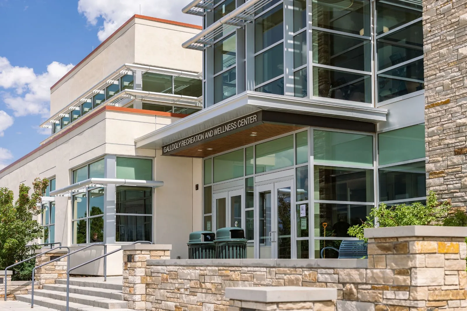 Entrance to the Rec & Wellness Center