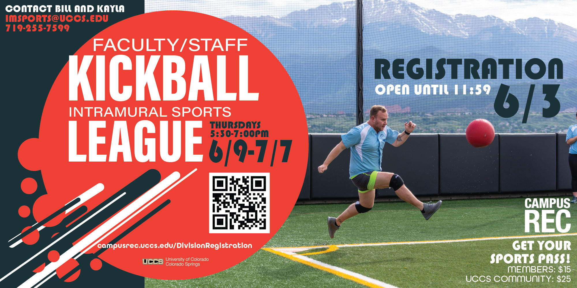 Faculty/Staff Kickball Registration Deadline June 3rd