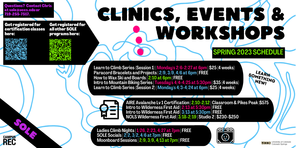 SOLE Spring 23 Clinic Schedule