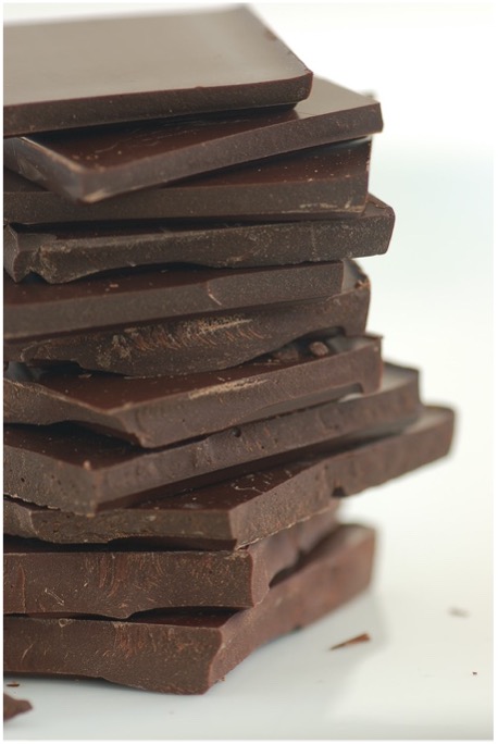 Photo of a stack of chocolate