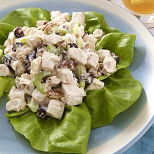 Mayo-Free Chicken Salad with Nuts & Grapes